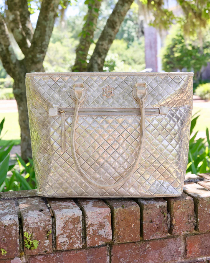Caroline Hill Jayden Tote Black Patent