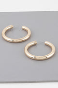 Josslyn Shiny Gold Chunky Hoop Earrings