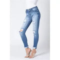 Kancan Midrise Super Skinny Distressed Jeans