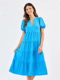 Mary Square Kinsley Dress Blue