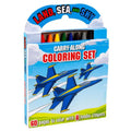 Land, Sea and Sky Carry along coloring set