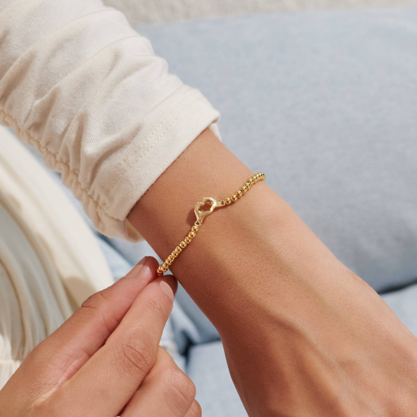 A Littles & Co Friendship Laughter Happiness Stretch Bracelet