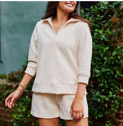 Mary Square Lindsay Top Ivory