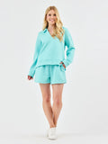 Mary Square Lindsay Set Teal Blue