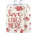 Primitives by Kathy Love Lives Here Kitchen Towel