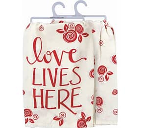 Primitives by Kathy Love Lives Here Kitchen Towel