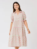 Molly Dress Floral Fanfare Green