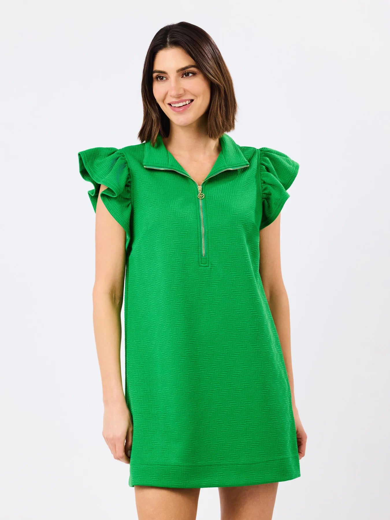 Mary Square Paige Dress Green