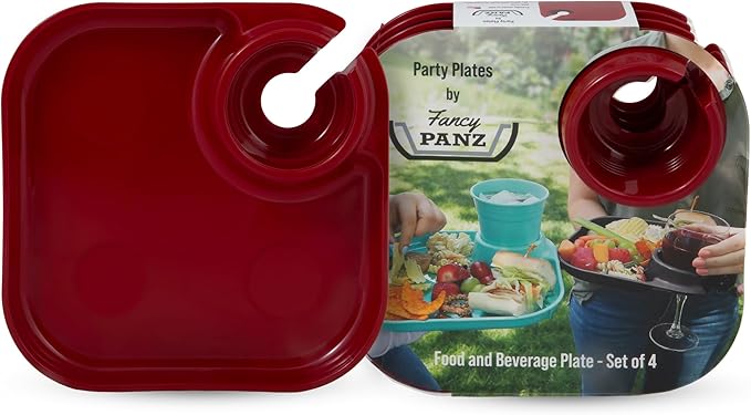 Fancy Panz Party Plate 4pc set