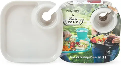 Fancy Panz Party Plate 4pc set
