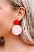 Michelle McDowell Penelope Beaded Pink Earrings