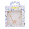 Jane Marie kids necklace gift set - pink pickle ball paddle
