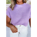 Knitted Sleeveless Top Lilac