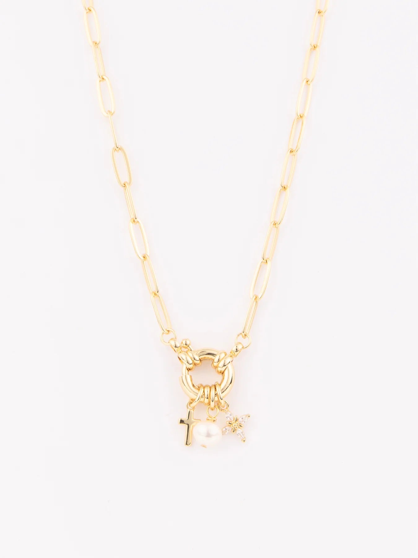 Michelle McDowell Racheal Charm Necklace Gold
