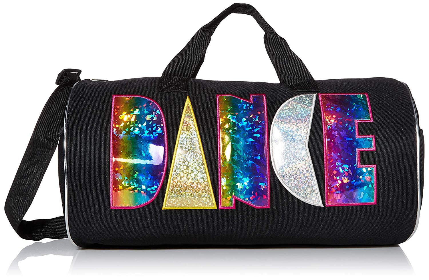 Poppy & Plum rainbow letters dance duffle bag
