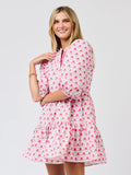 Mary Square Riley Mini Dress Flora Fanfare Pink