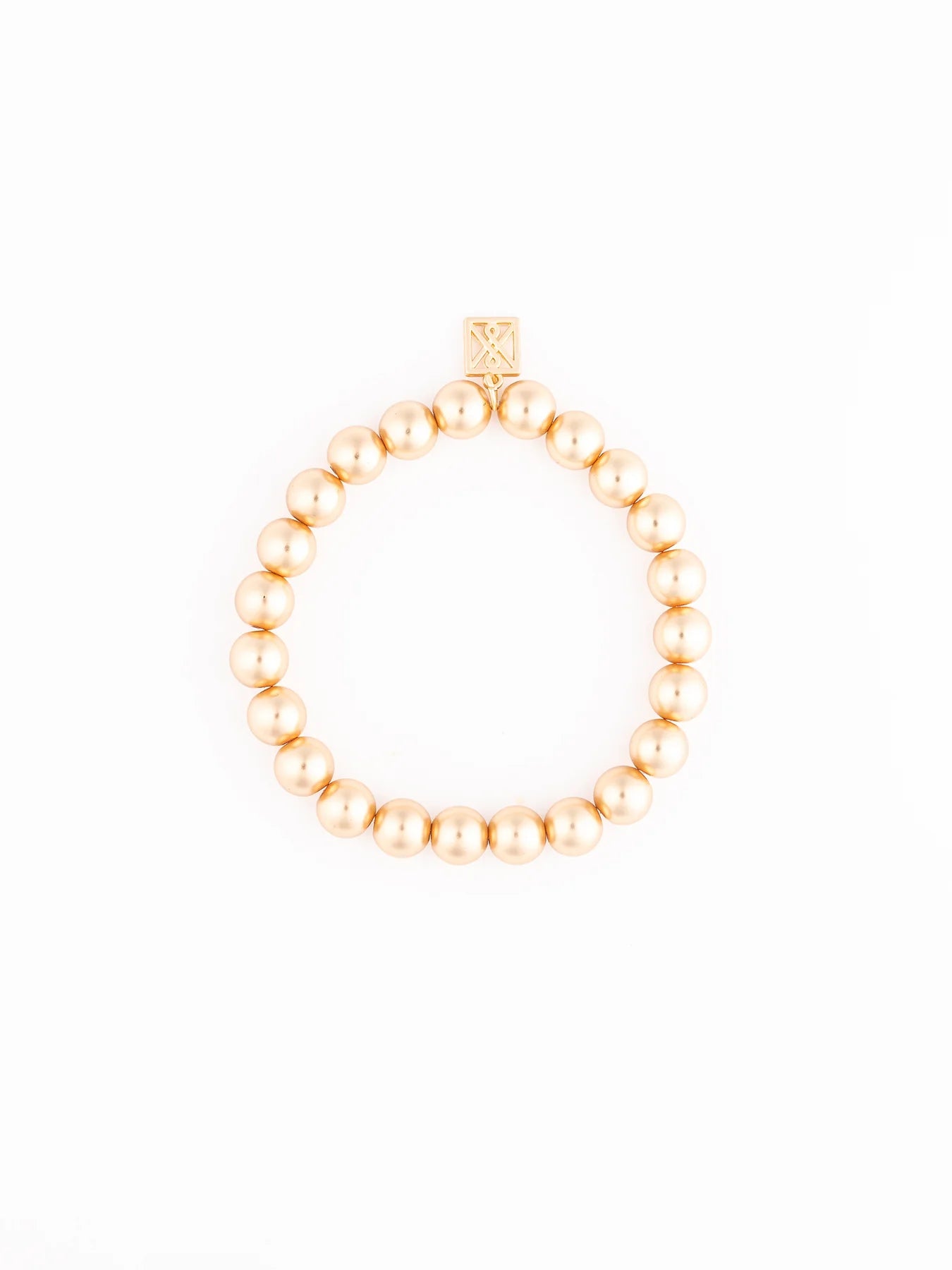 Michelle McDowell Matte Gold Beaded Stretch Bracelet