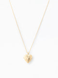 Michelle McDowell Sara Heart Locket Necklace Gold