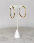Michelle McDowell Stella Hoop Earrings Shiny Gold