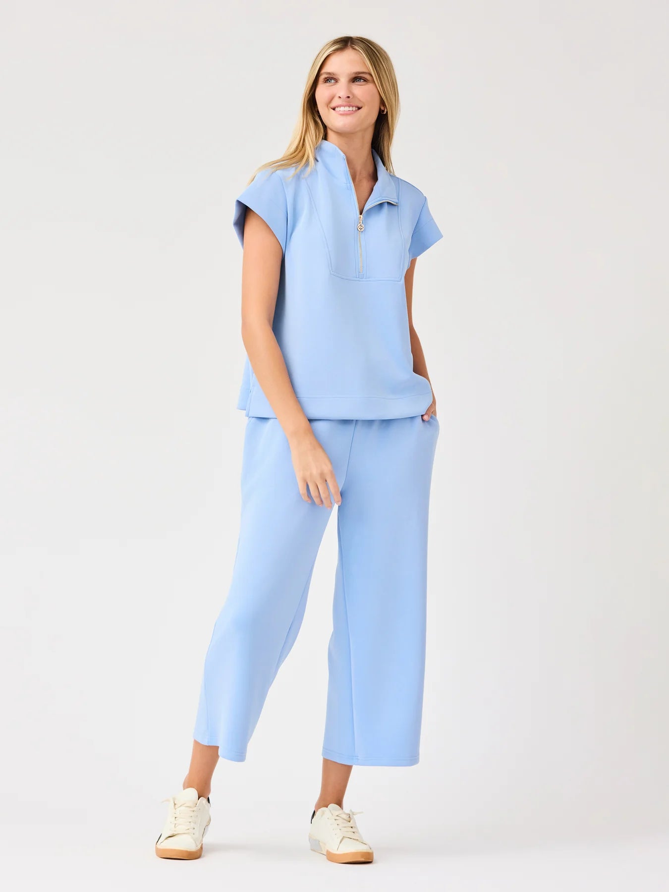 Mary Square Stephie Top Cloud Blue