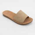 Soda Suede Slides Light Tan