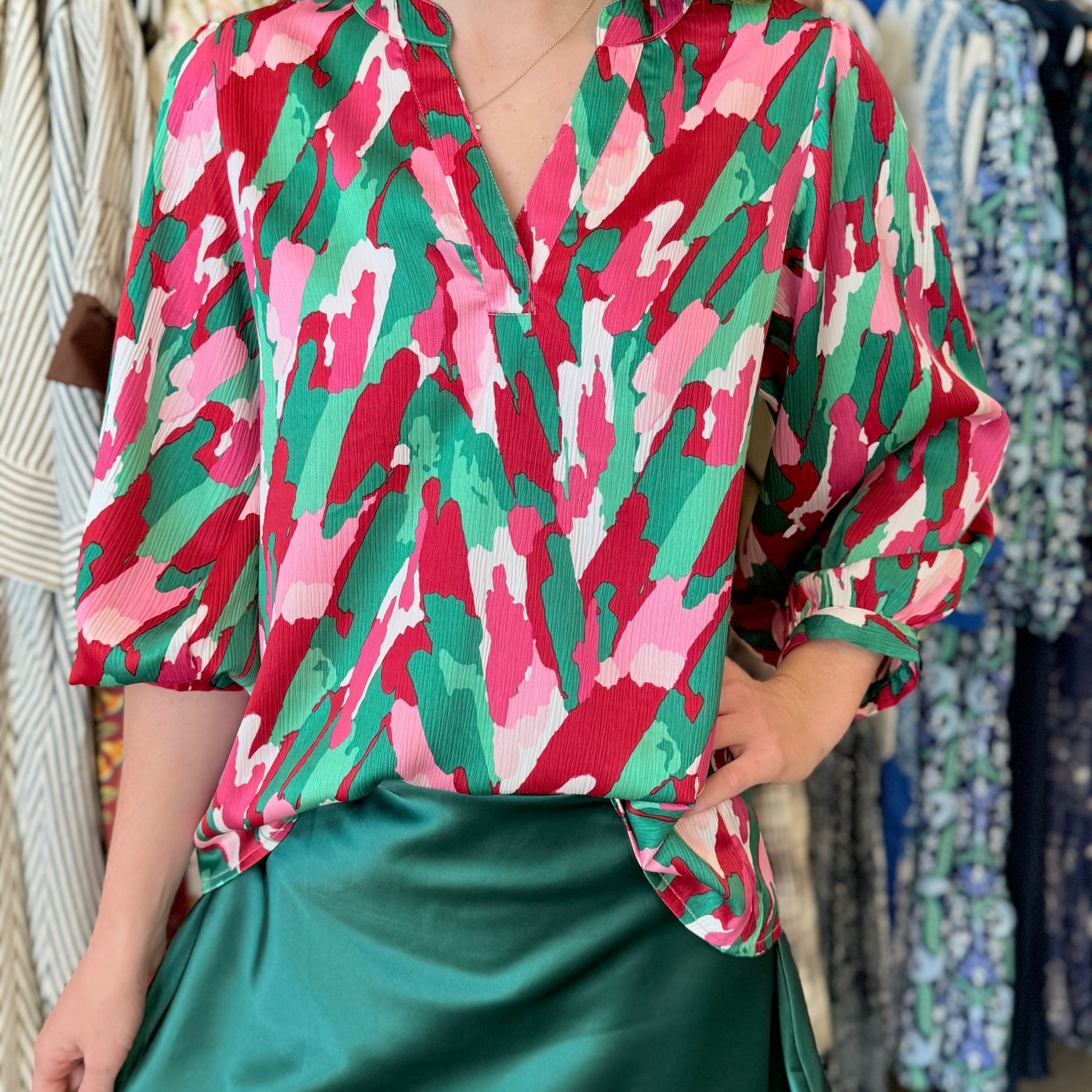 Michelle McDowell Tamyrn Top With a Twist Pink