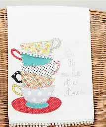 Glory Haus One Cup at a Time Tea Towel