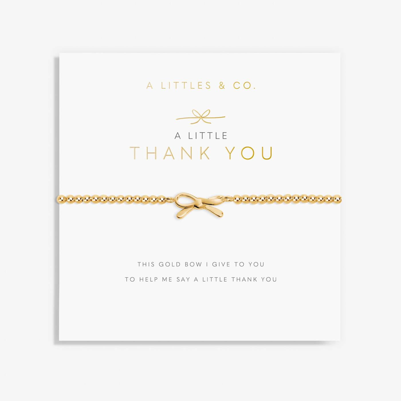 A Littles & Co Thank You Stretch Bracelet