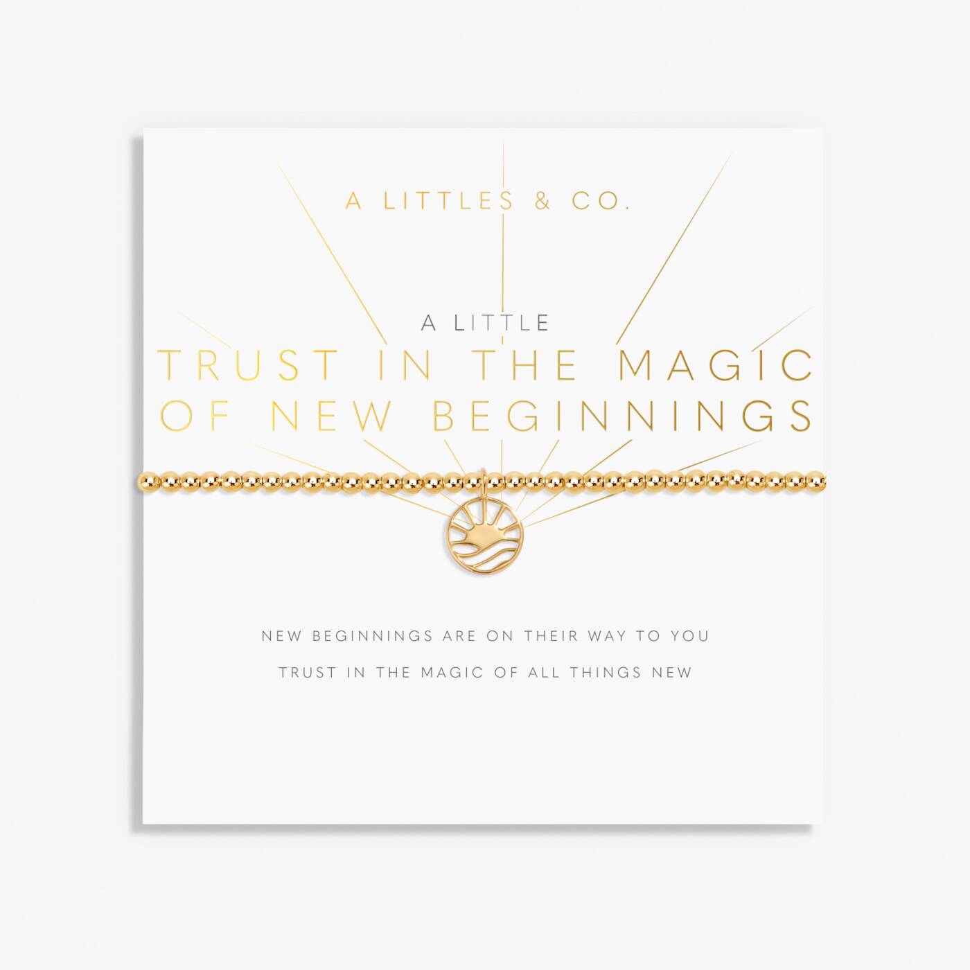 A Littles & Co Trust in the Magic of New Beginnings Stretch Bracelet