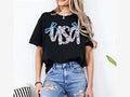 Floral and Bow USA tshirt