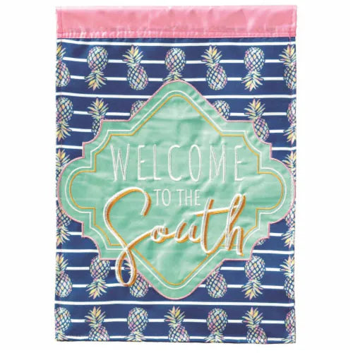 Magnolia Garden Welcome to the South Pineapple Garden Flag