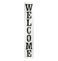 Glory Haus Welcome Topper Board Whitewashed