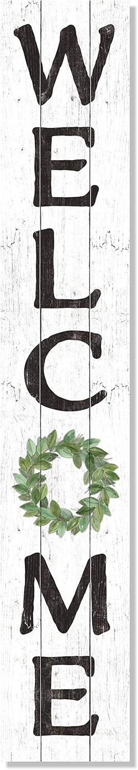 My Word! Porch Boards Welcome Green Wreath